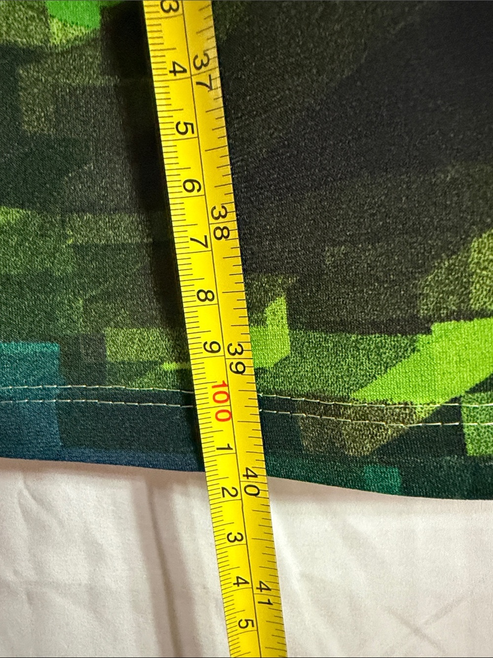 Frank Lyman Design Lime and Teal Pixel-Print Midi Dress - Picture 3 of 8